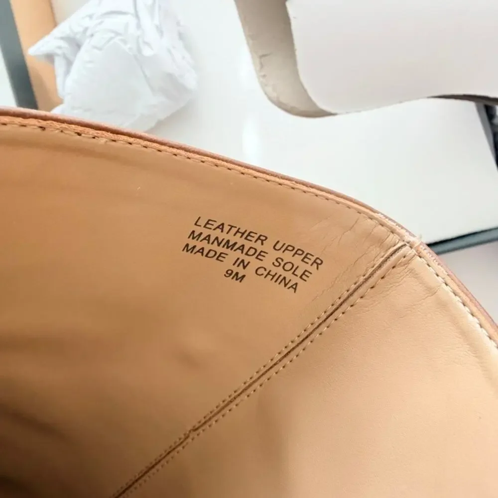 Ann Taylor Ladies Equestrian Tall Riding Boots NEW Size 9 Leather Pecan Brown
